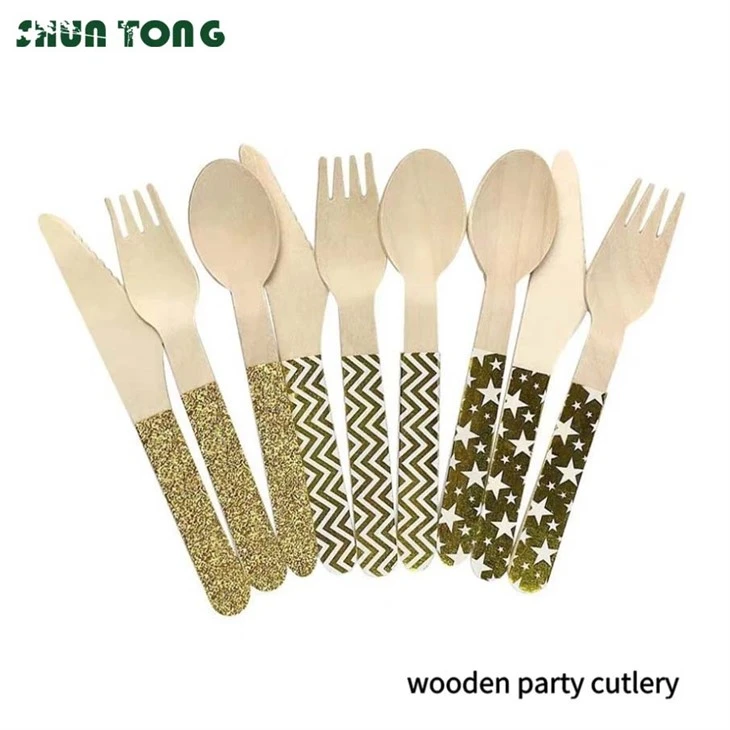 Wooden Party Cutlery